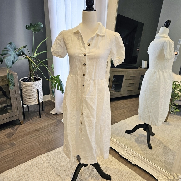 WILFRED Naeva linen midi dress - Picture 1 of 12